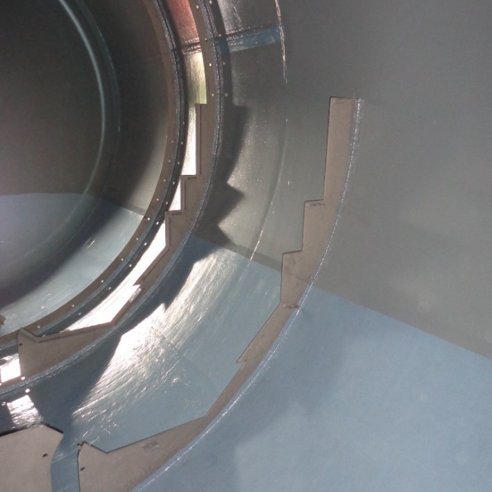 Uitvoering Internal lining van production vessel